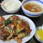 中華料理 峰 - ホイコーロー定食　800円