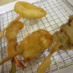 OKINI - 海老・烏賊・牛肉・生葱（各＠100円）