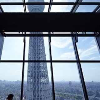 A space to view the Sky Tree from 150m above ground