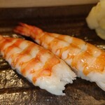 海老寿司 - 車海老握り