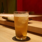 鮨 しみづ - 梅酒ソーダ割り