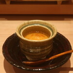 鮨 しみづ - 桜海老の茶碗蒸し