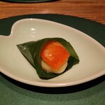 Kaiseki Kafe Akichi - 豆腐もちにサーモン