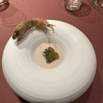 モノリス - ❸稚鮎のフリット、鮎のビシソワーズ