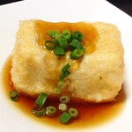 Fried tofu with bonzu sauce