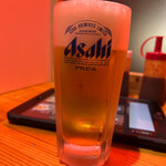 やすくてうまい店 ホルモン居酒屋 丸満 - 生ビール ¥550