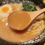 麺 波道 - 横浜家系 醤油 麺大盛り