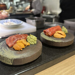 The INNOCENT CARVERY - 和牛と北海道産雲丹のお刺身