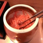 佐賀ラーメン　美登里 - 紅しょうが