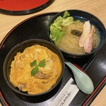秋田比内地鶏や - 冷麺と親子丼のセット
