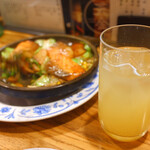 居酒屋 天金 - みぞれりんごの梅酒も美味しかった！