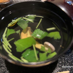 鰻のえびや - 肝吸い。あっさりした中にも、いい味出してます。