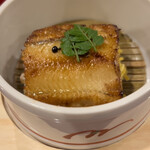 銀座 きた川 - 穴子蒸し寿司、有馬山椒、錦糸卵