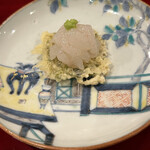 銀座 きた川 - タミいわし、白えび、わさび