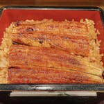 うなぎの豊川 - うな重、アップ！別角度から！