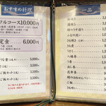 うなぎの豊川 - メニュー