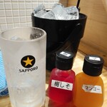 Yakiniku Horumon Takeda - レサワ飲み放題セットに選べる2種のシロップ