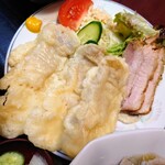 Meiyouken - 令和5年5月
                        サービスランチ 780円
                        豚天、八宝菜、焼豚、サラダ、スープ、ご飯、漬けもの