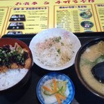 ぎん平 - 味噌カツ丼とラーメンセット780円、両方ミニです。