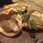 KICHIRI - 蟹身たっぷり蟹味噌甲羅焼き