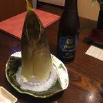 九兵衛旅館 - 瓶ビールとお造り