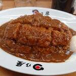 日乃屋カレー - 名物カツカレー(大)+温玉