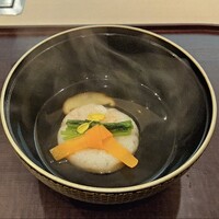 肉懐石 凜然 - 桜海老とスルメイカの真薯