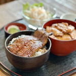 Daini Toritsune - 相盛り丼（限定ランチメニュー）…2700円