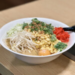 舞留土 - 紅生姜もんじゃ（大盛り）…600円＋100円＋コーン（100円）