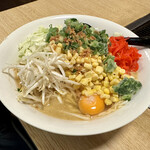 舞留土 - 紅生姜もんじゃ（大盛り）…600円＋100円＋コーン（100円）