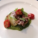 La Prima Pagina - 前回はヤリイカでしたが今回のホタルイカも美味しかったです…このセミドライトマト甘酸っぱくて美味しいんです