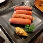 肉と酒 アメ横酒場 - グリルソーセージ(食べ放題)