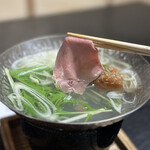 日本料理 和か葉 - ⑦佐賀牛　牛タン　梅しゃぶ
