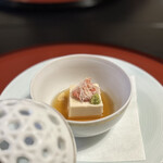 日本料理 和か葉 - ①寄せ湯葉豆腐　蟹　山葵