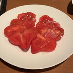 寺地町酒場 - 高島　フルーツトマト　ハートの女王をオーダー