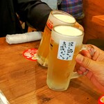 Shinnji Dai - 生ビールで乾杯です　(^O^)／C□☆□D＼(^_^ ) カンパーイ！