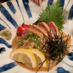 串焼 博多 松介 - カンパチと真鯛の胡麻和えハーフ&ハーフ
