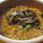 釜めし なかい - きのこ釜飯。ごはん一粒づつ旨い！