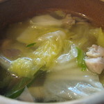 釜めし なかい - 水炊き　鷄、白菜、ネギ、きのこ、など