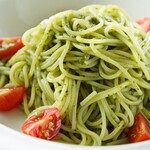 ≪Cold≫ Basil sauce pasta (with salad and drink) Basil sauce pasta