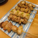 鶏料理 はし田屋 - 鶏もも・ささみわさび・ぽんぽち・椎茸