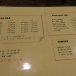 金の豚 おか田 - メニュー◇２０１３．０８