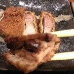 金の豚 おか田 - チョコレ－トとんかつ　アップ