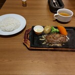 Resutoran Sengoku - プレミアムステーキハンバーグ(和牛入り) 150ｇ 1,250円 ♪