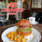 エーエス クラシックス ダイナー - 『Bacon  Cheese Burger¥1,750』 『lunch drink¥150』