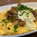 mel mel cafe. - チキン南蛮オムライス　大盛り　800円