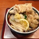 讃歌うどん はんげしょう - 鶏天ぶっかけ大盛り