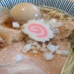 麺家 たけ田 - 味玉煮干醤油らーめんアップ
