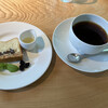 ティールーム Nicol - ゴルゴンゾーラのチーズケーキと珈琲のセット 1,230円