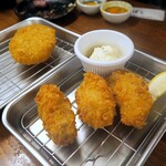 練馬 よつぼし - 牡蠣フライ＋コロッケ
